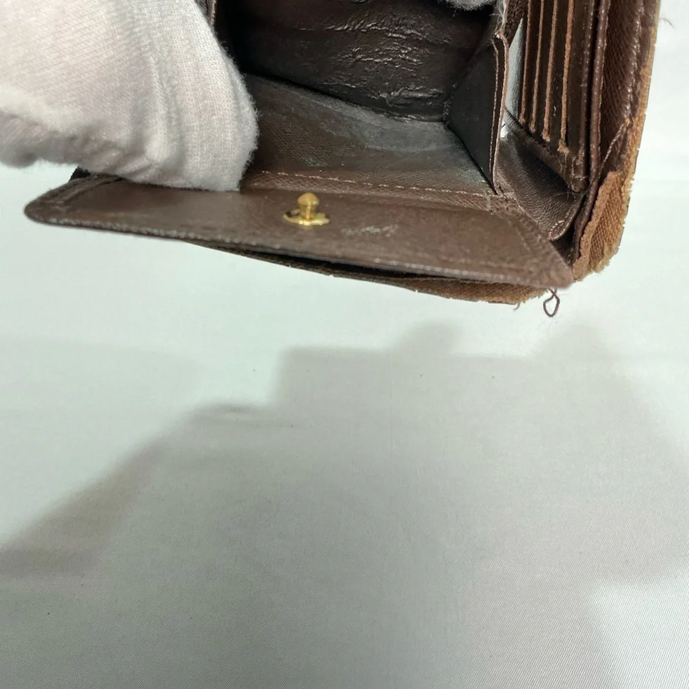Louis Vuitton Damier Ebene Bifold Checkered Brown Wallet project